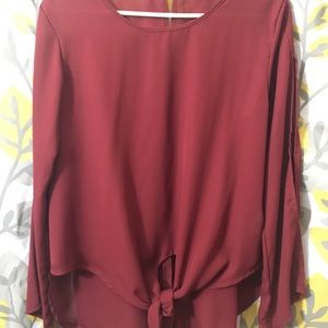 Burgundy Long Sleeve